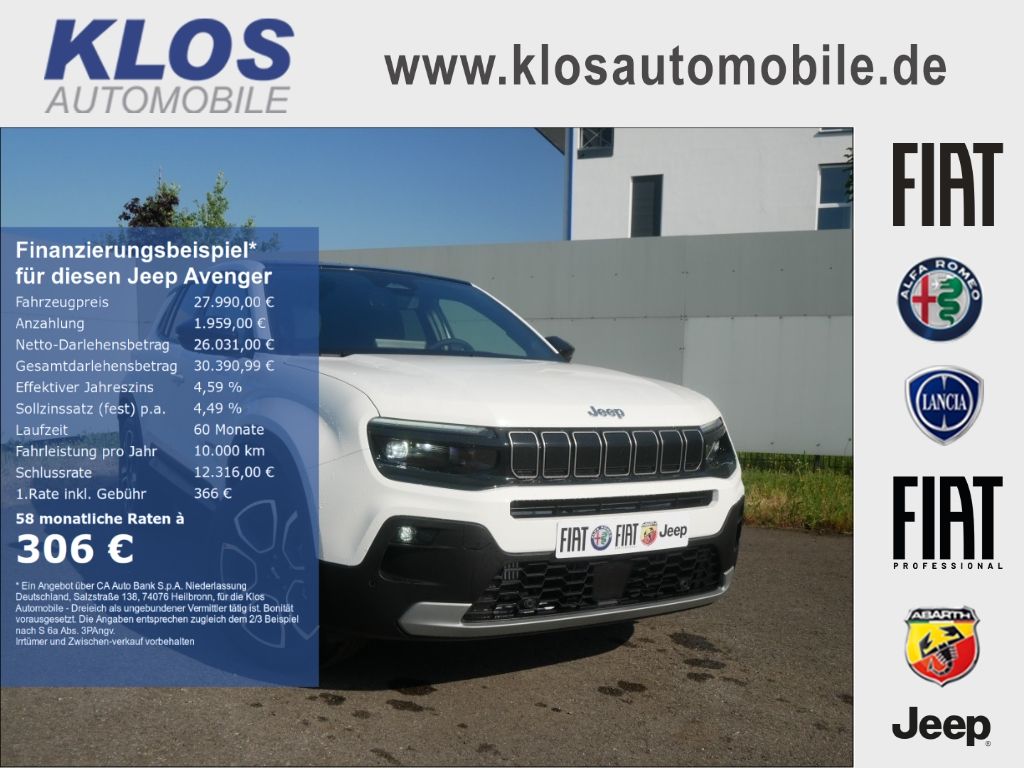 Bild des Angebotes Jeep Avenger SUMMIT e-Hybrid 1.2 110 PS DCT6 SCHIEBED