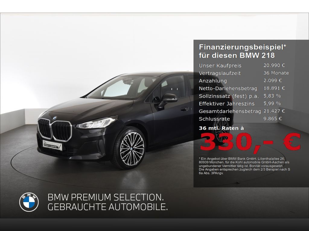 Bild des Angebotes BMW 218 i Anhängerkupplung Sitzheizung Sonnenschutzv
