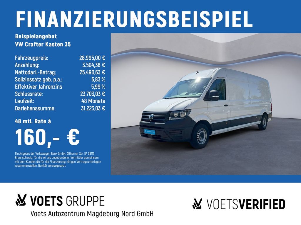 Bild des Angebotes Volkswagen Crafter Kasten 35 lang Hochdach KLIMA+PDC+KAM+VO