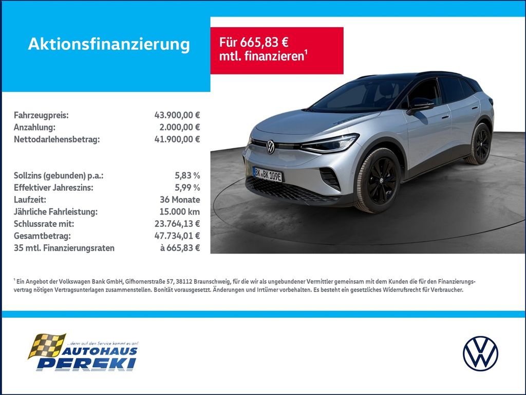 Bild des Angebotes Volkswagen ID.4 Pro 210 kW 1-Gang-Automatik BLACK STYLE,, L