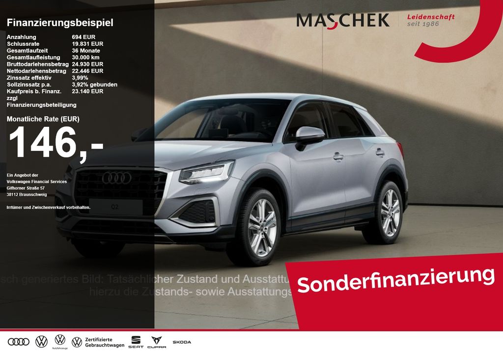 Bild des Angebotes Audi Q2 Advanced 30 TFSI AHK GRA Naviplus R-Cam Sport