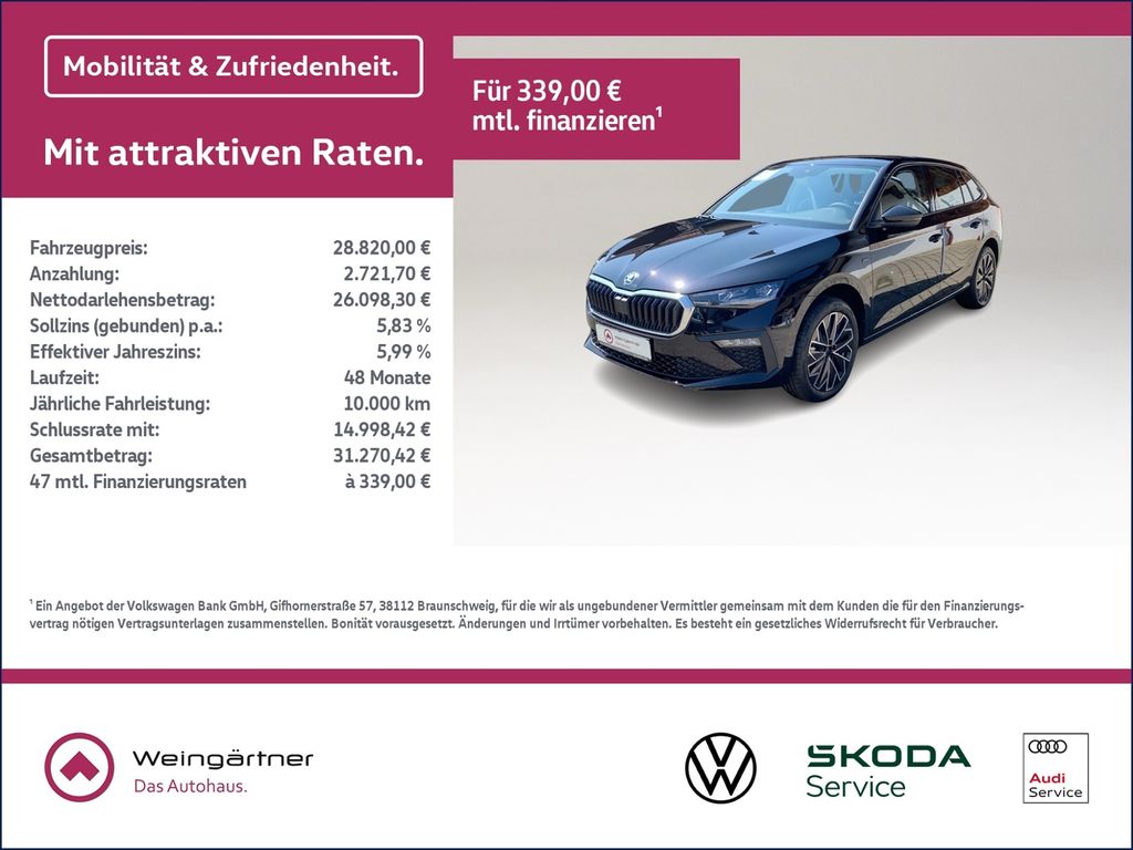 Bild des Angebotes Skoda Scala Drive, 1.0 TSI Travel Assist, pACC DSG
