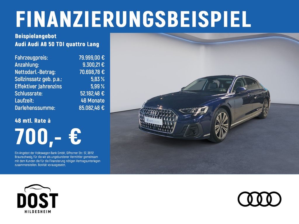 Bild des Angebotes Audi A8 50 TDI quattro Lang HuD+MATRIX LED+STHZG