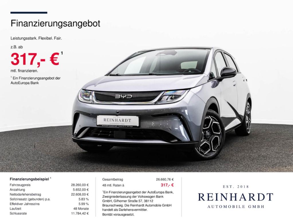 Bild des Angebotes BYD DOLPHIN 150kW DESIGN ACC/PANO/360°/WÄRMEPUMPE