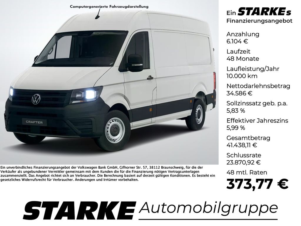 Volkswagen Crafter 35 Kasten 2.0 TDI MR HD L3H3  AHK Kamera