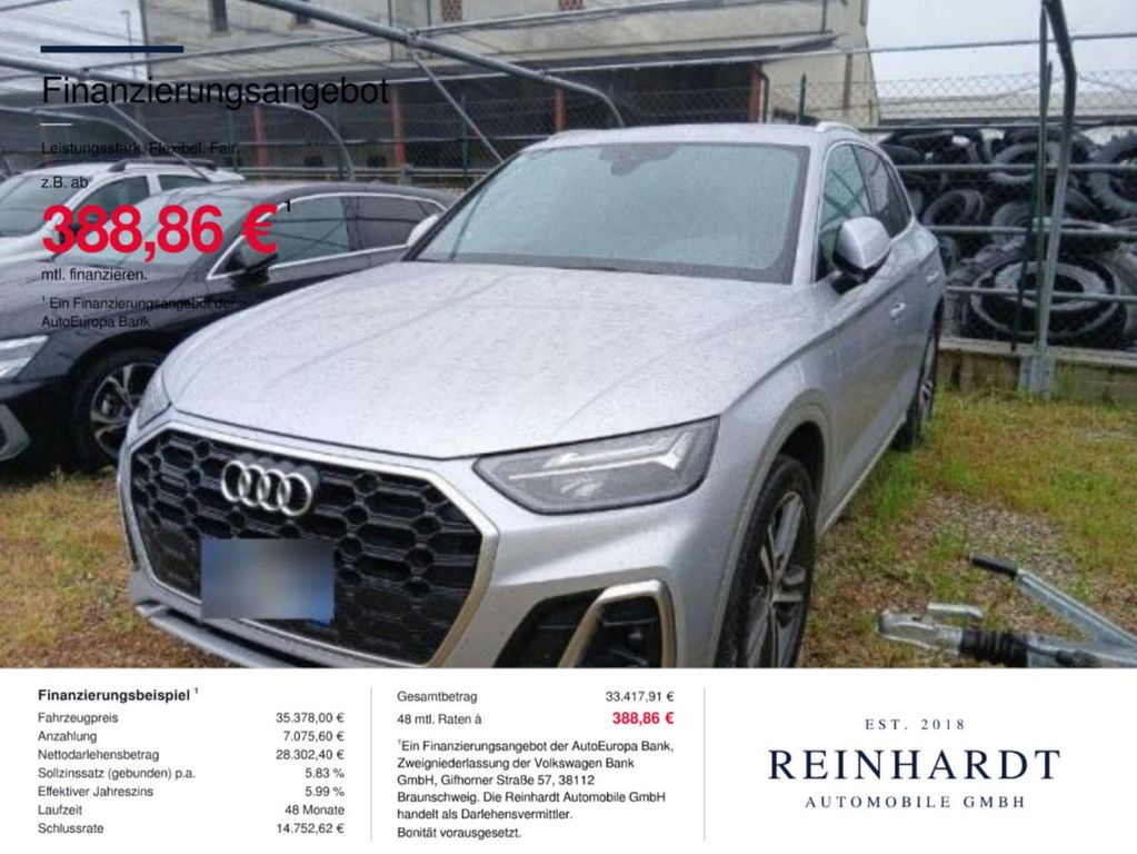 Bild des Angebotes Audi Q5 55TFSIe Q 2x S LINE 20Z/LED/ACC/KAMERA/CARPL.