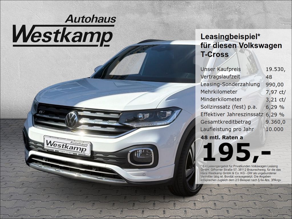 Bild des Angebotes Volkswagen T-Cross R-Line 1.0 TSI DSG Led Kamera