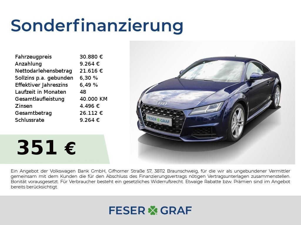 Bild des Angebotes Audi TT Coupé 2.0 TFSI S tronic Navi,LED,Kamera