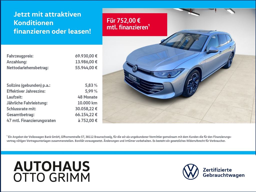 Bild des Angebotes Volkswagen Passat Variant 1.5 eHybrid Elegance DSG