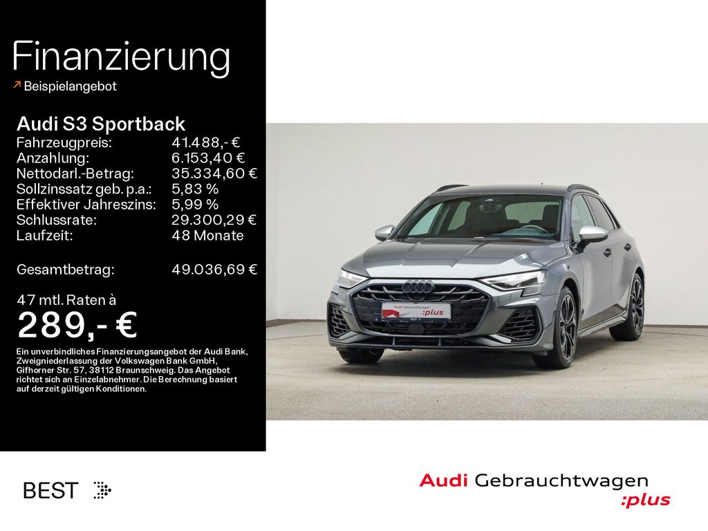 Bild des Angebotes Audi S3 Sportback SONOS, Matrix, Assist, Kamera