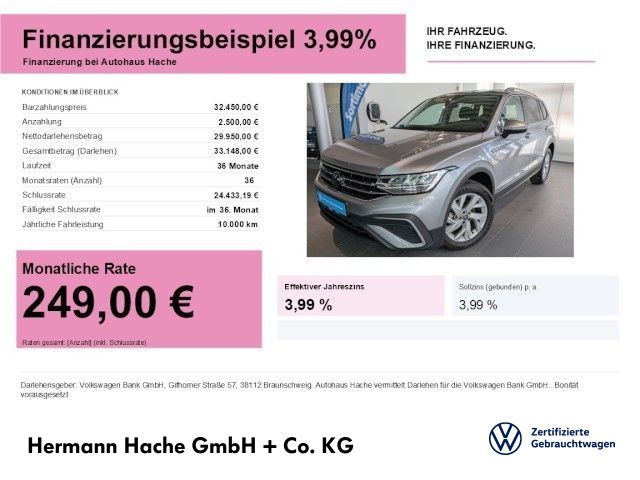 Bild des Angebotes Volkswagen Tiguan Allspace Life 1.5 TSI DSG NAVI AHK LED