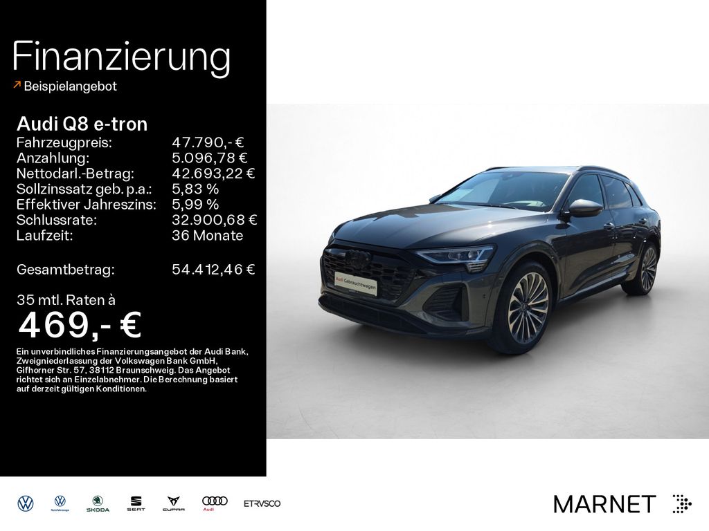 Bild des Angebotes Audi Q8 e-tron S line 55 quattro*S line*B&O*Optikpake