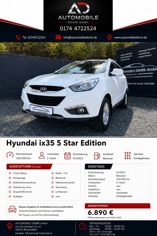 Bild des Angebotes Hyundai ix35 5 Star Edition 2WD