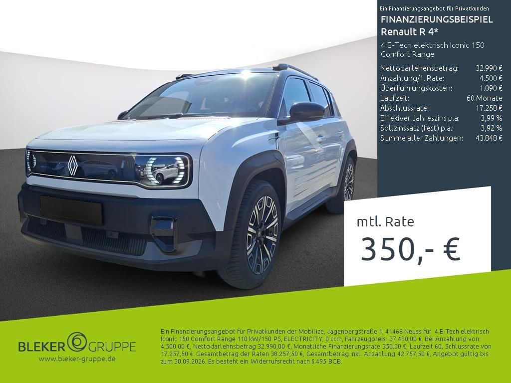 Bild des Angebotes Renault R 4 4 E-Tech elektrisch Iconic 150 Comfort Rang