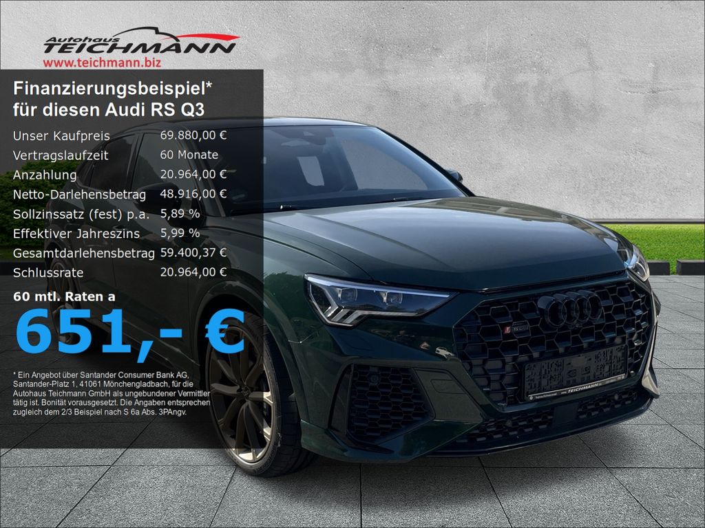 Bild des Angebotes Audi RS Q3 Sportback +Sonos+Pano+AHK+Matrix+