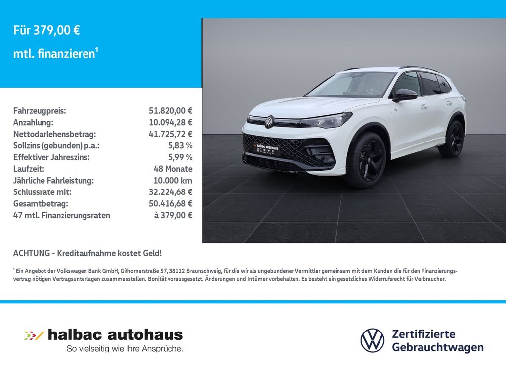 Bild des Angebotes Volkswagen Tiguan 2.0 TDI DSG R-Line+WR+AHK+NAVI+BLACKSTYLE