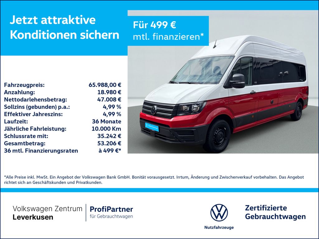 Bild des Angebotes Volkswagen Crafter Grand California 680 STANDHZ AHK MARKISE