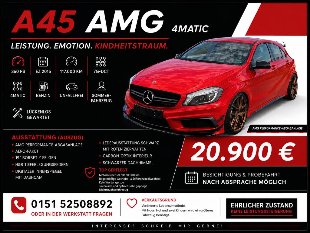 Mercedes-Benz A 45 AMG A 45 4MATIC AMG Sport (Line)