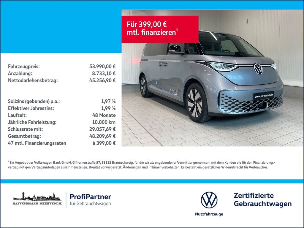 Bild des Angebotes Volkswagen ID.Buzz Pro LR 86 kWh HuD LED NAVI TRAVEL