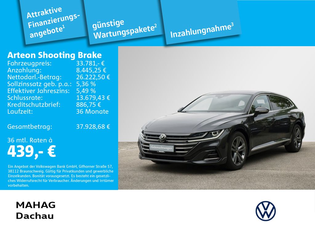 Bild des Angebotes Volkswagen Arteon Shooting Brake R-Line 4 Mot 2.0 TDI AHK I