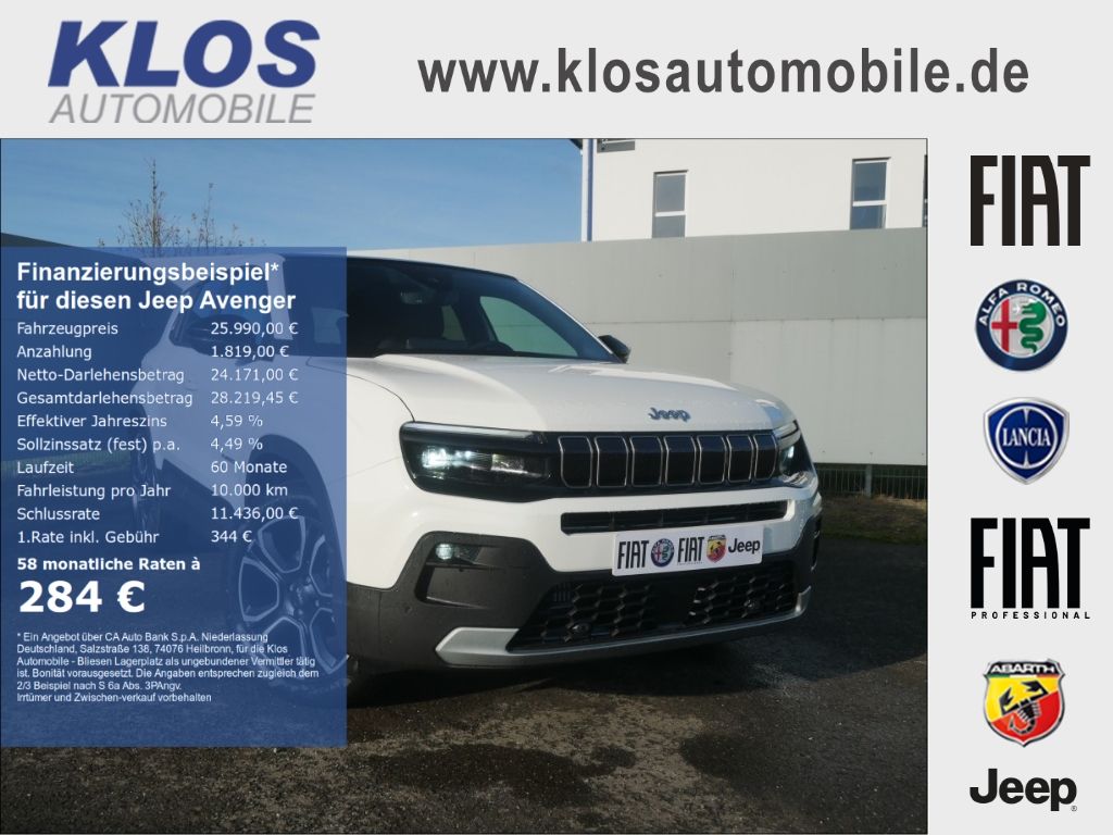 Bild des Angebotes Jeep Avenger SUMMIT 1.2 T3 100 PS SCHIEBEDACH NAVI IN