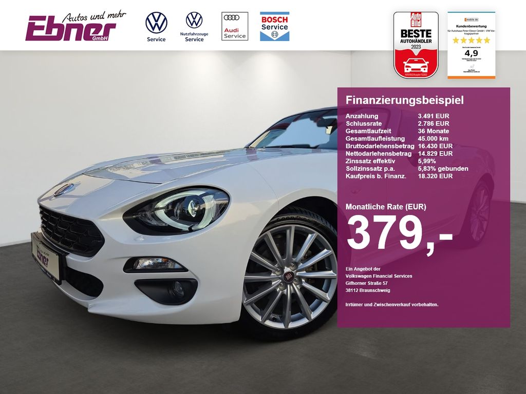 Bild des Angebotes Fiat 124 Spider LUSSO PREMIUM+SICHT NUR 30tKM! LED+NA