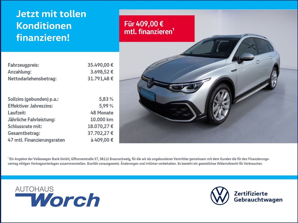 Bild des Angebotes Volkswagen Golf VIII Alltrack 2.0 TDI DSG KAMERA+PANO+STHZ