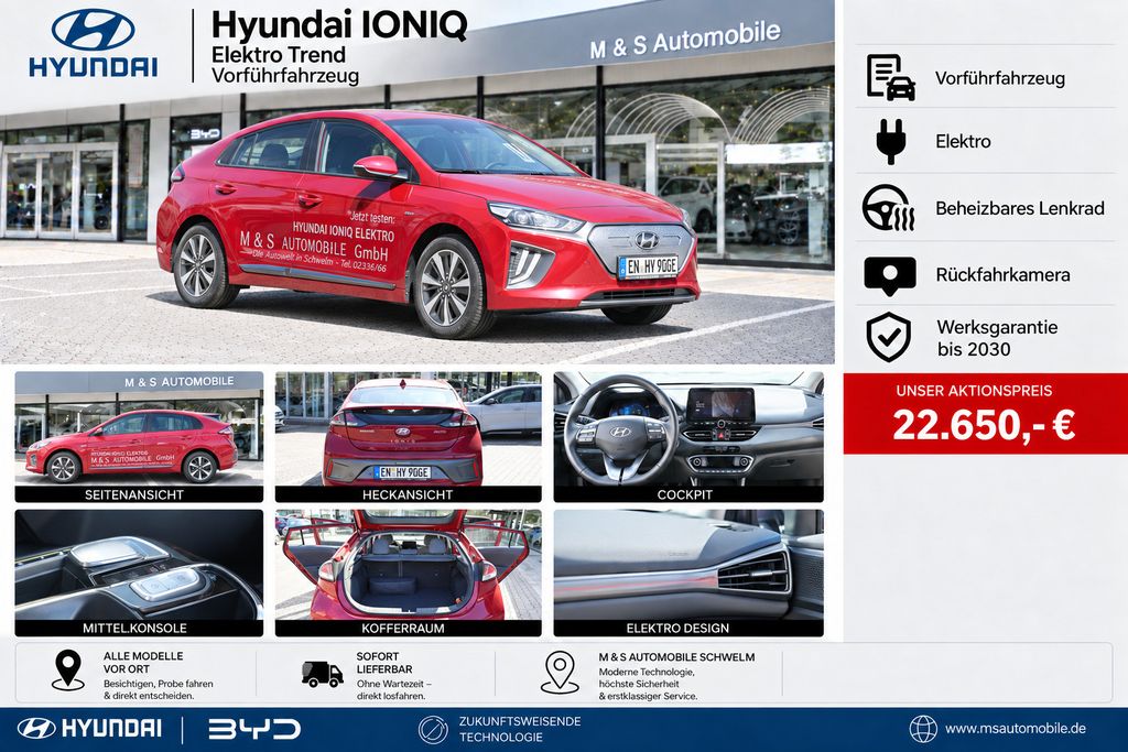 Hyundai IONIQ Elektro Trend °Werks Garantie bis 2030°