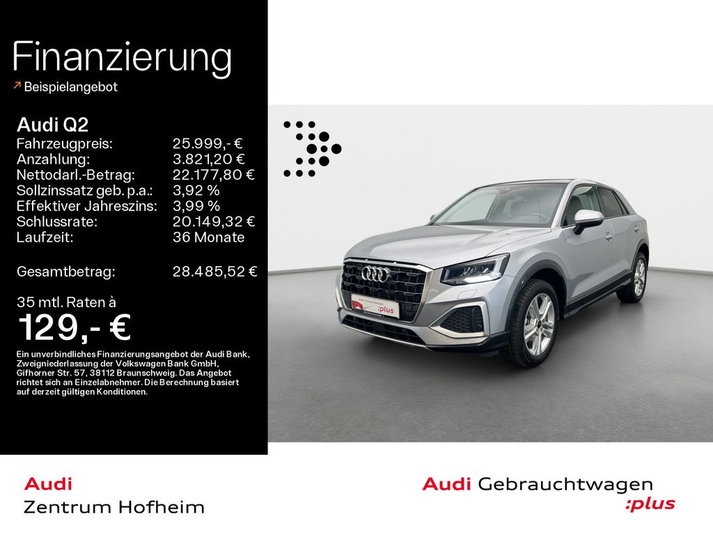 Bild des Angebotes Audi Q2 30 TFSI Advanced*Pano*LED*Virtual*Navi+*Sport