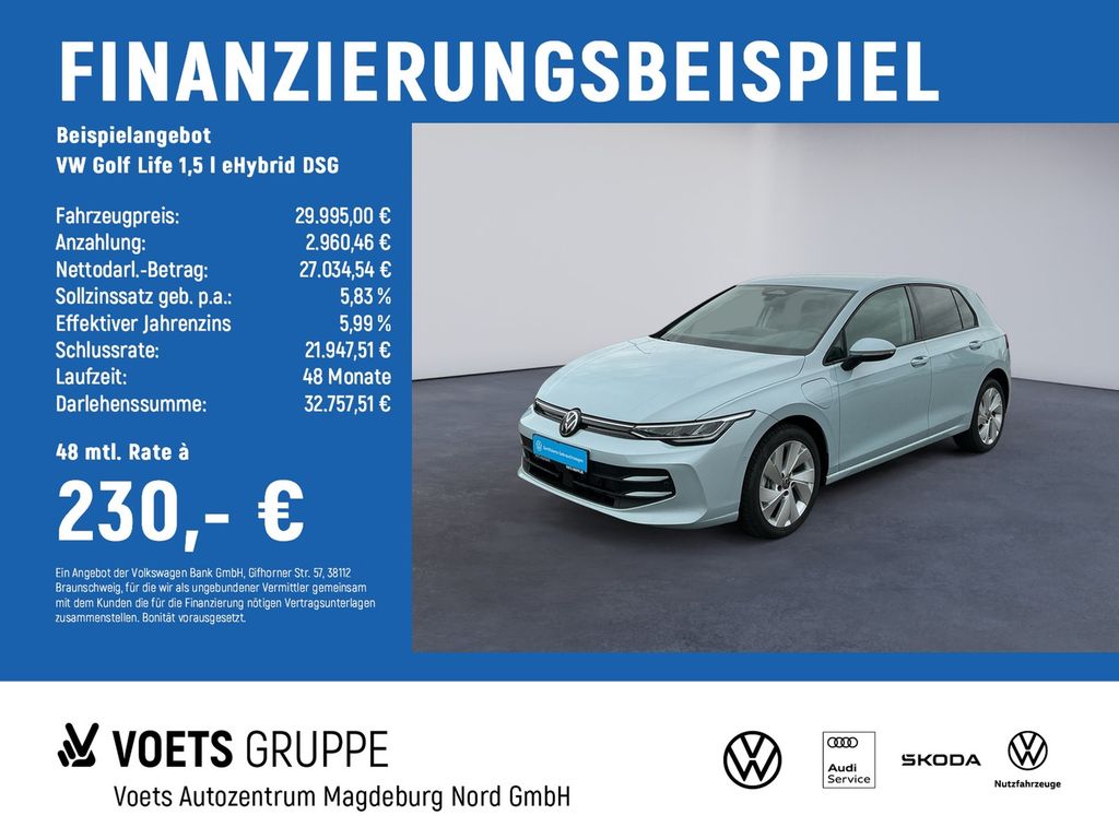 Bild des Angebotes Volkswagen Golf Life 1,5 l eHybrid DSG LED+NAVI+DAB+ACC