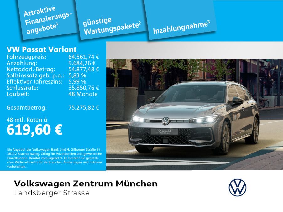 Bild des Angebotes Volkswagen Passat Variant R-Line 1.5 TSI eHybrid BlackStyle