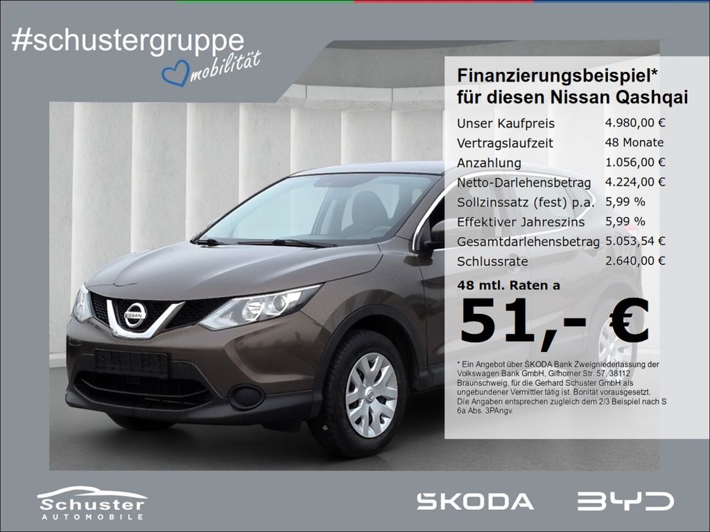 Nissan Qashqai Visia 1.2 DIG-T*Tempom Bluetooth Notrad