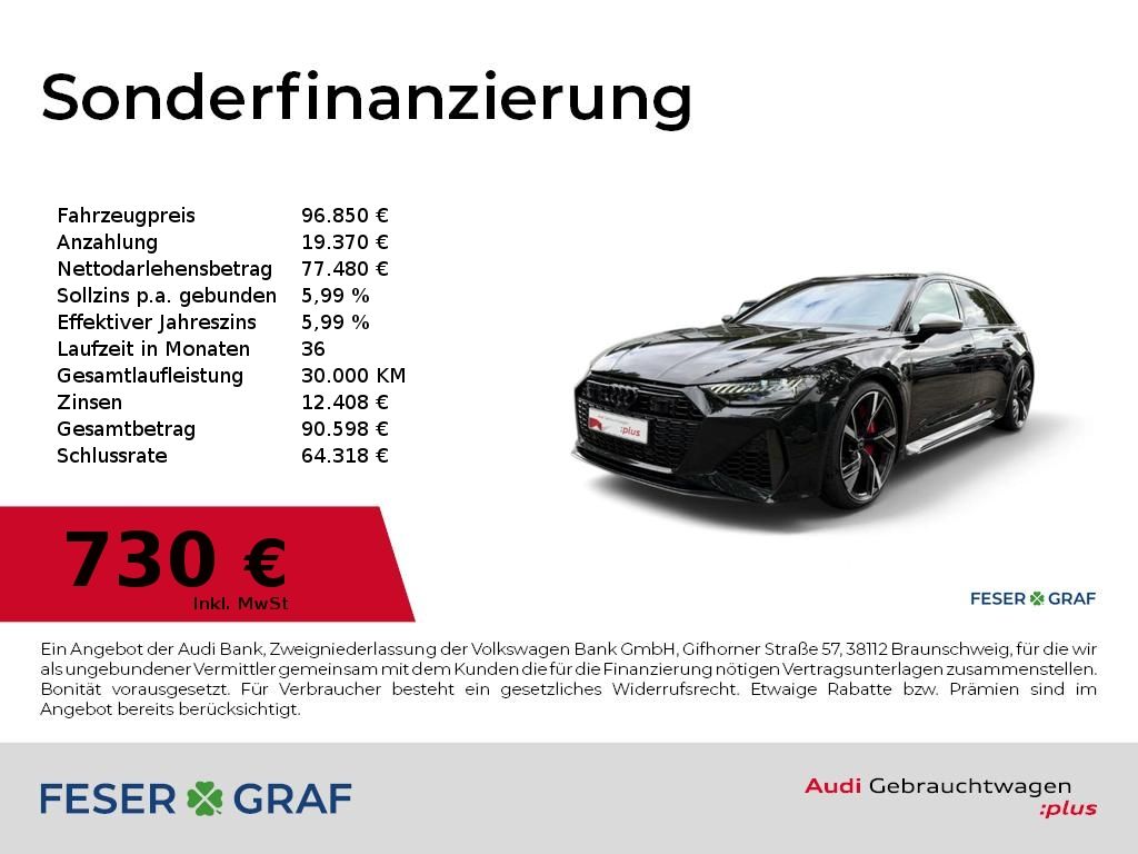 Bild des Angebotes Audi RS6 Avant Dynamik+305kmh/B&O Premium/Matrix