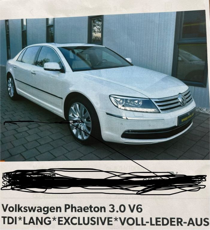 Bild des Angebotes Volkswagen Phaeton 3.0 V6 TDI lang 4MOT. Tiptronic 5-Si...