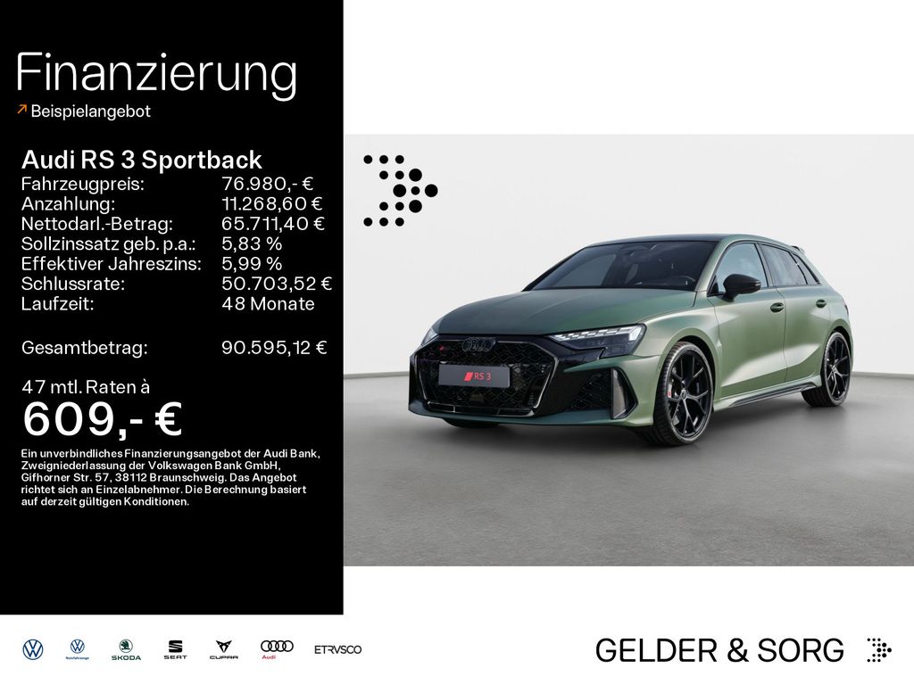 Bild des Angebotes Audi RS 3 Sportback *RS-Abgas*Keramik*290km/h*Schalen