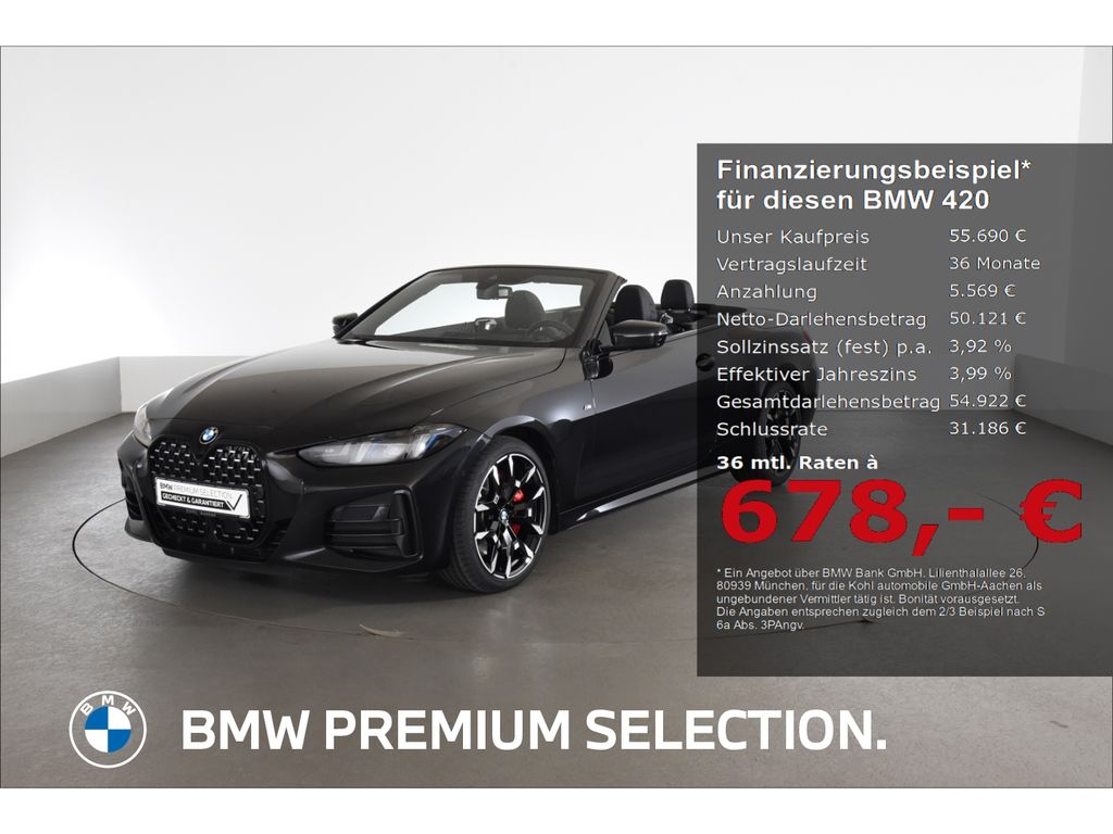 Bild des Angebotes BMW 420 i Cabrio M Sport Pro Parking Assistant Plus