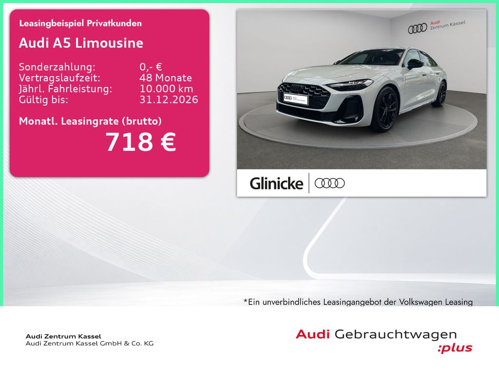 Bild des Angebotes Audi A5 Lim e-hybrid qu S line Navi B&O AHK Tech+