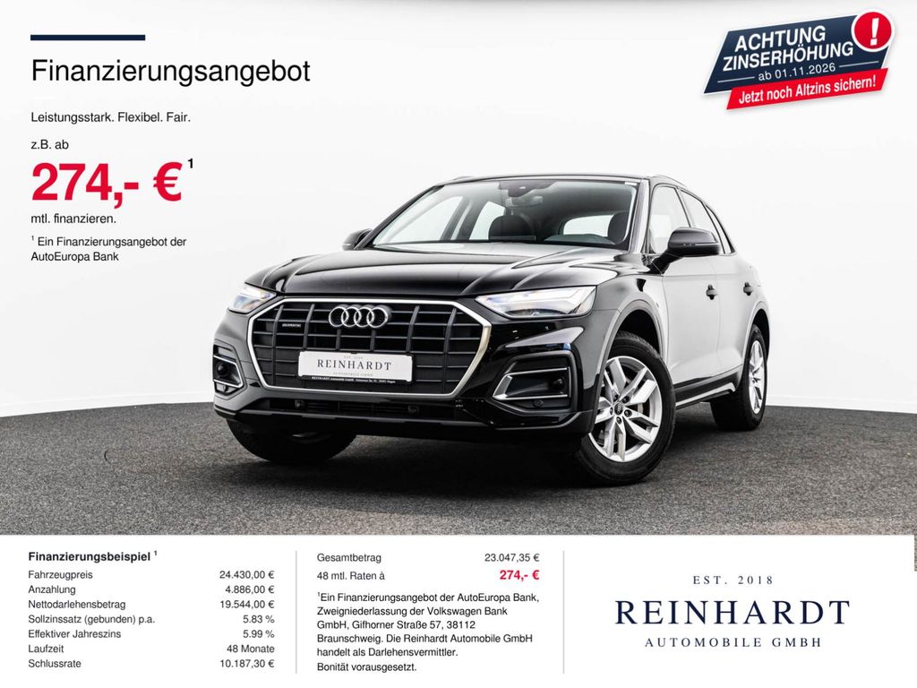 Bild des Angebotes Audi Q5 50TFSie LED/ACC/18Z./AMBIENTE/NAVI+/TEMPOMAT