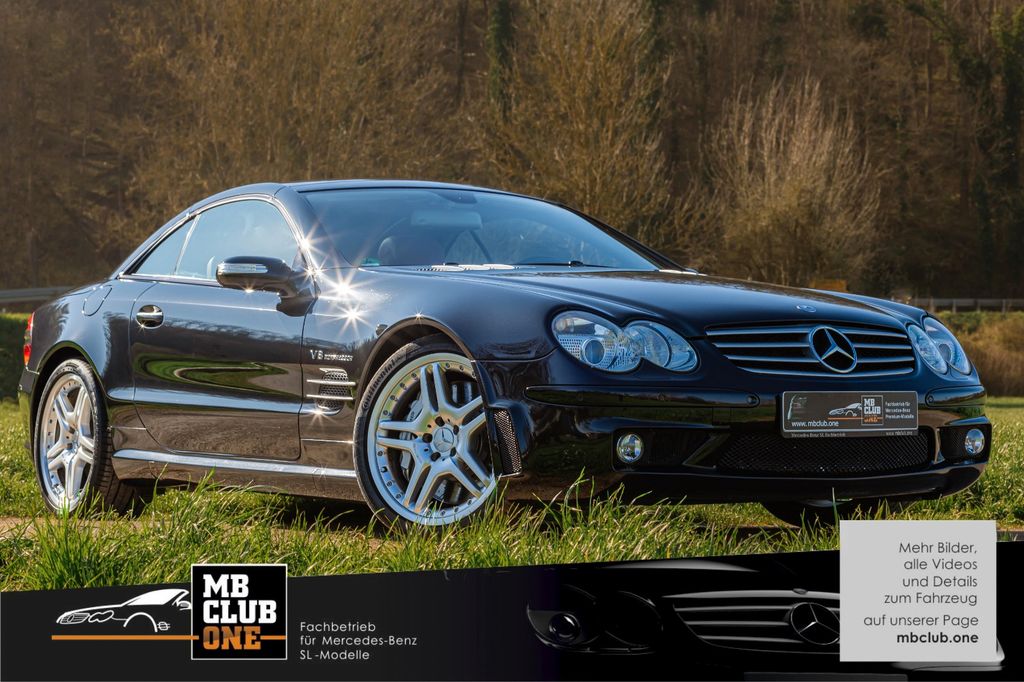 Bild des Angebotes Mercedes-Benz SL 55 AMG Schwarz/Berryrot Zustand 1A