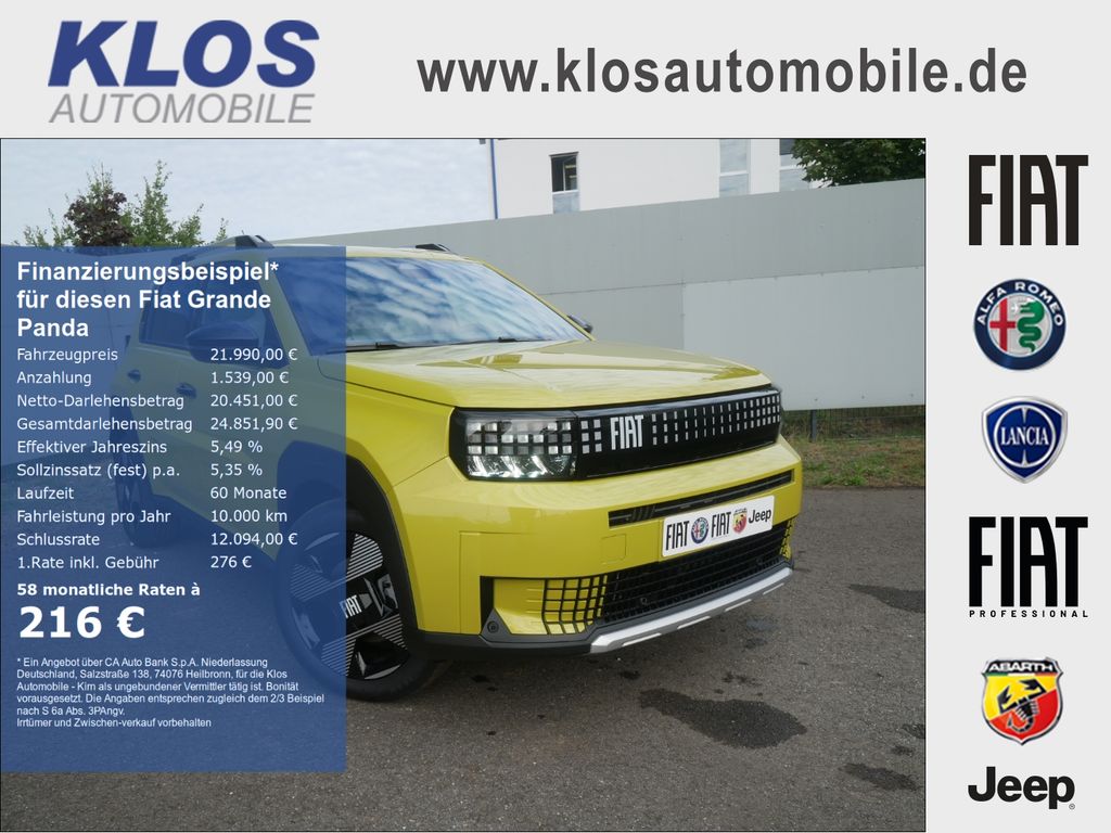 Bild des Angebotes Fiat Grande Panda LA PRIMA HYBRID 1.2 eDCT 110 PS WIN