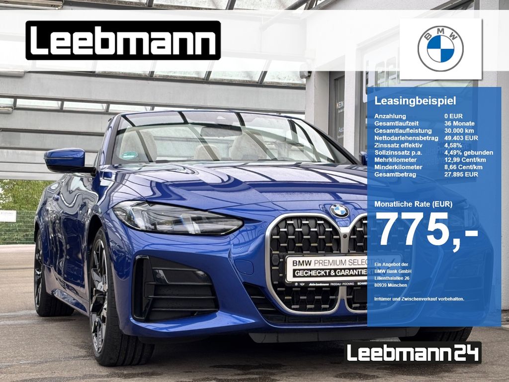Bild des Angebotes BMW 430i x Cabrio M-Sport AHK Finanzierung ab 1,49%