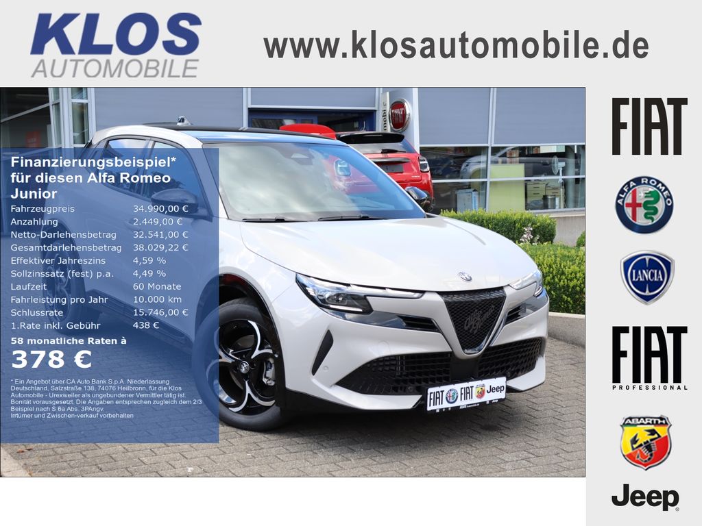 Bild des Angebotes Alfa Romeo Junior IBRIDA Q4 TI 1.2 VGT 145PS DCT6 SCHIEBEDA