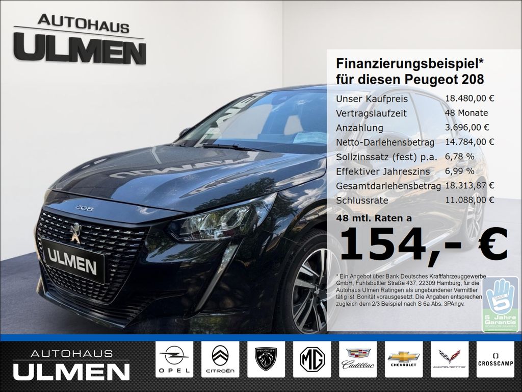 Bild des Angebotes Peugeot 208 Allure Pack Voll-LED Klimaauto. PDC+Cam Alu