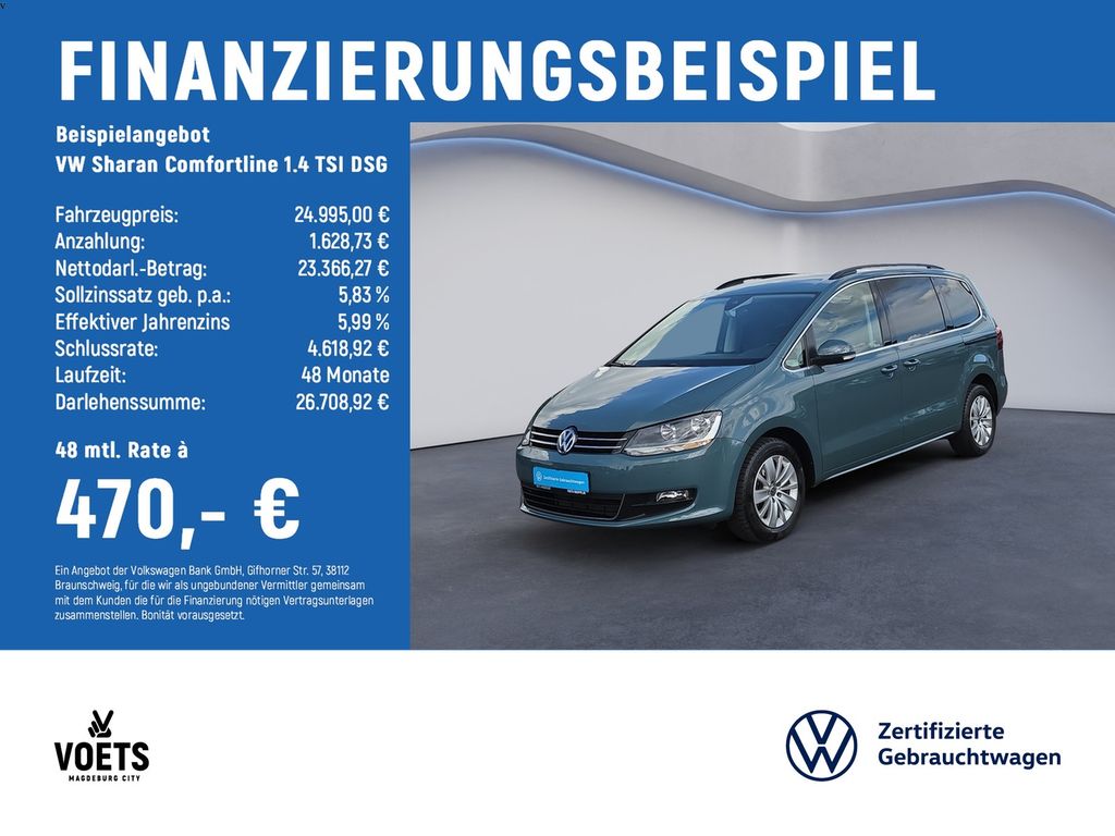 Bild des Angebotes Volkswagen Sharan Comfortline 1.4 TSI DSG PDC+AHK+NAVI