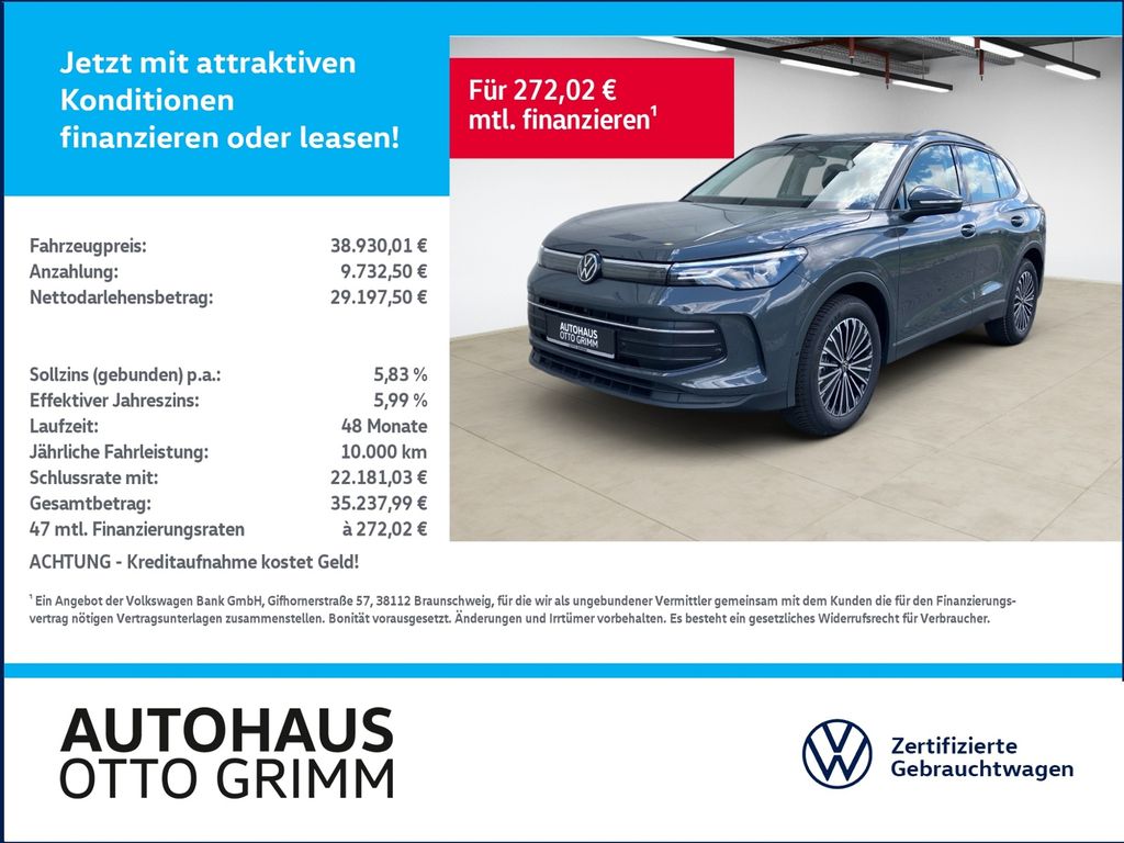 Bild des Angebotes Volkswagen Tiguan 1.5 eTSI Life DSG AHK Kamera ACC