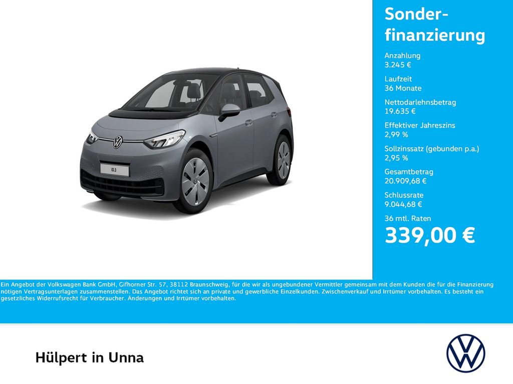Bild des Angebotes Volkswagen ID.3 Pure Performance NAVI CARPLAY KEYLESS-GO