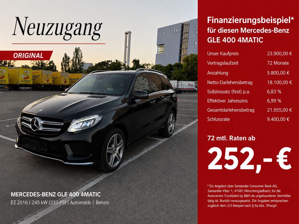 Bild des Angebotes Mercedes-Benz GLE 400 4M AMG*Distronic*360°*HUD