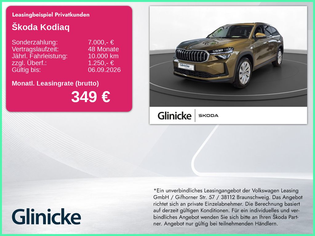 Skoda AKTION Kodiaq 2.0 TSI DSG Selec. 4x4 Komfort, Wi