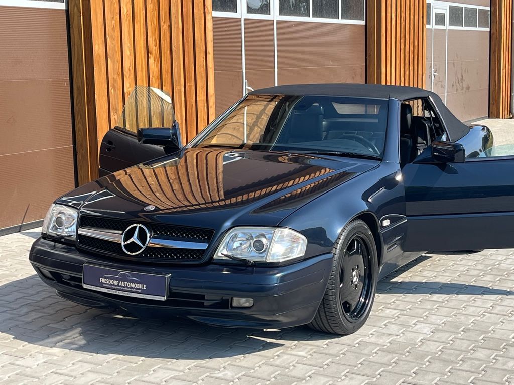 Bild des Angebotes Mercedes-Benz SL 320 R129 Smaragdschw., Leder Schwarz