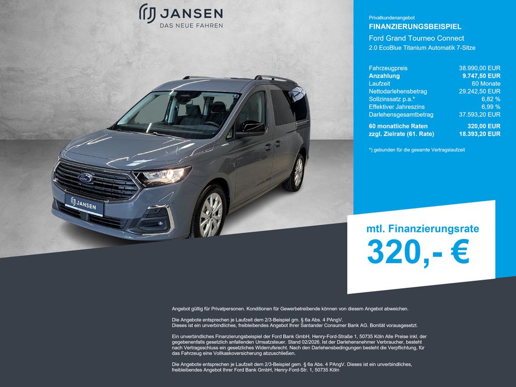 Bild des Angebotes Ford Grand Tourneo Connect 2.0 EcoBlue Titanium Autom